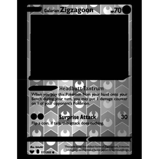 ポケモン Galarian Zigzagoon (SSH 117/202) - Sword & Shield | International