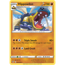 Hippowdon (s6H 39/70) - Silver Lance | Japanese Cardex | Card