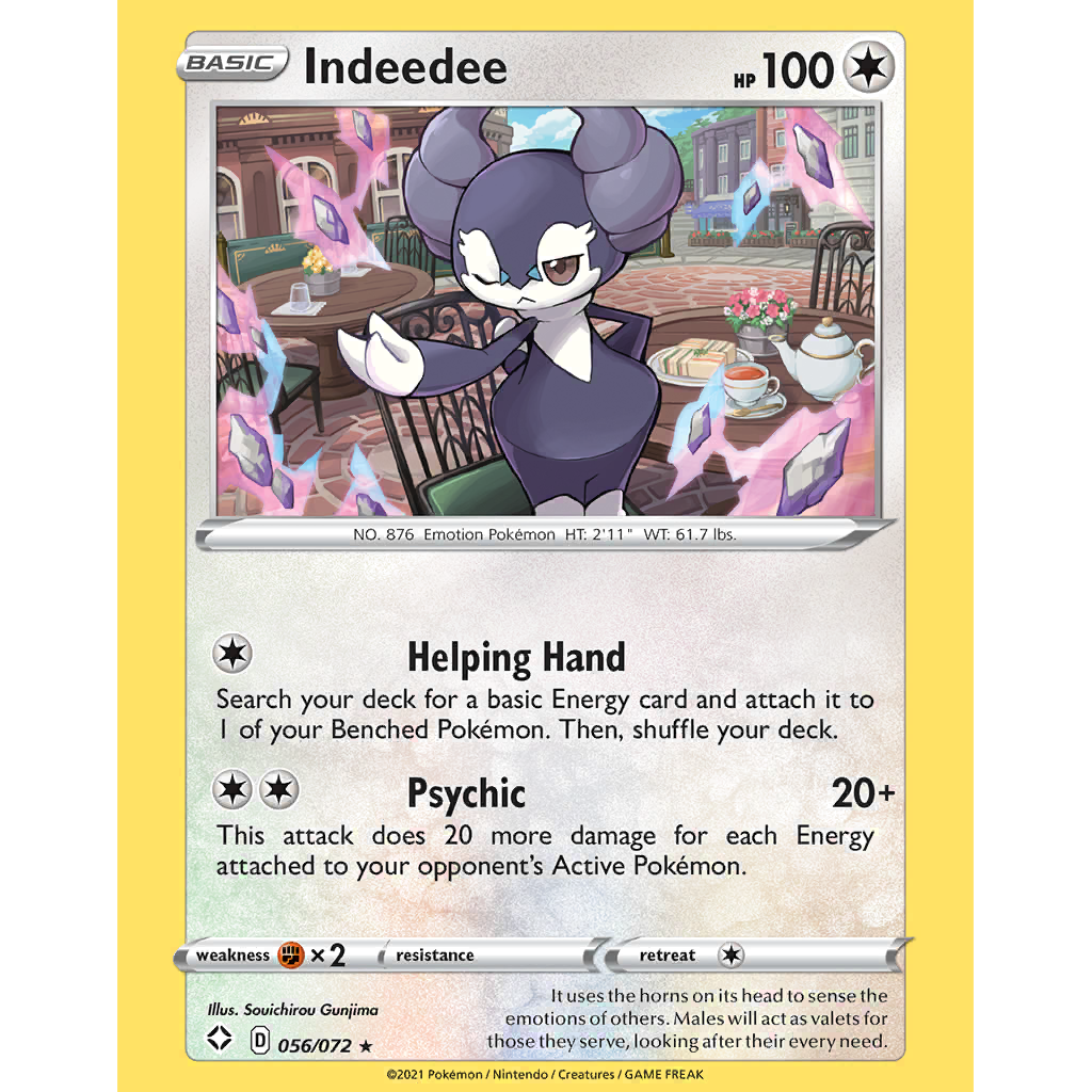 ポケモン - poteo Indeedee (Male) (SHF 56/72) - Shining Fates | International