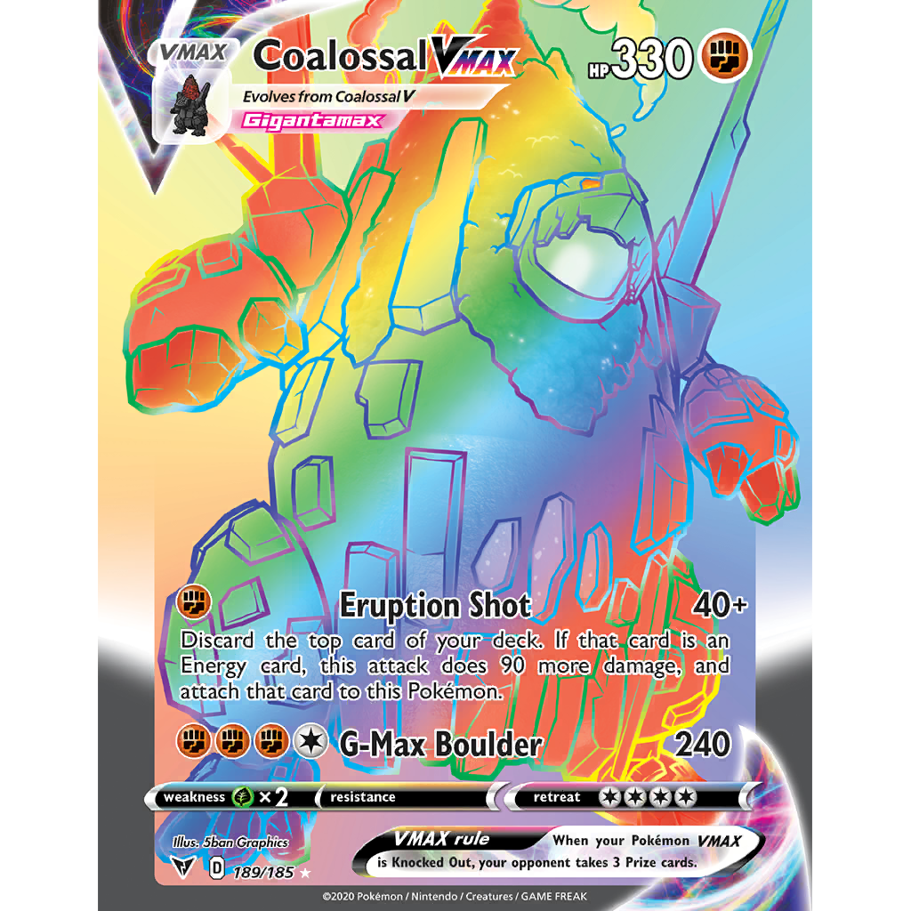 Coalossal VMAX (VIV 189/185) - Sword & Shield - Vivid Voltage