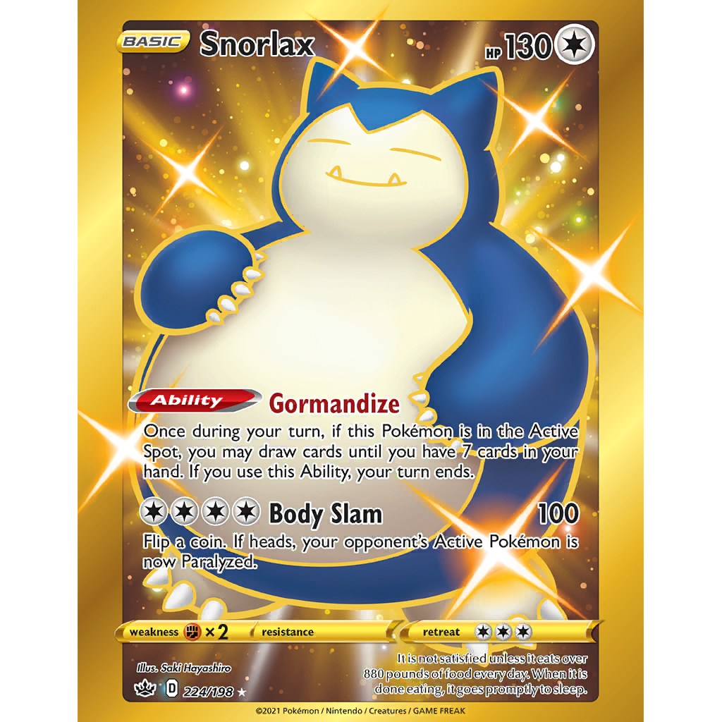 Snorlax (CRE 224/198) - Sword & Shield - Chilling Reign