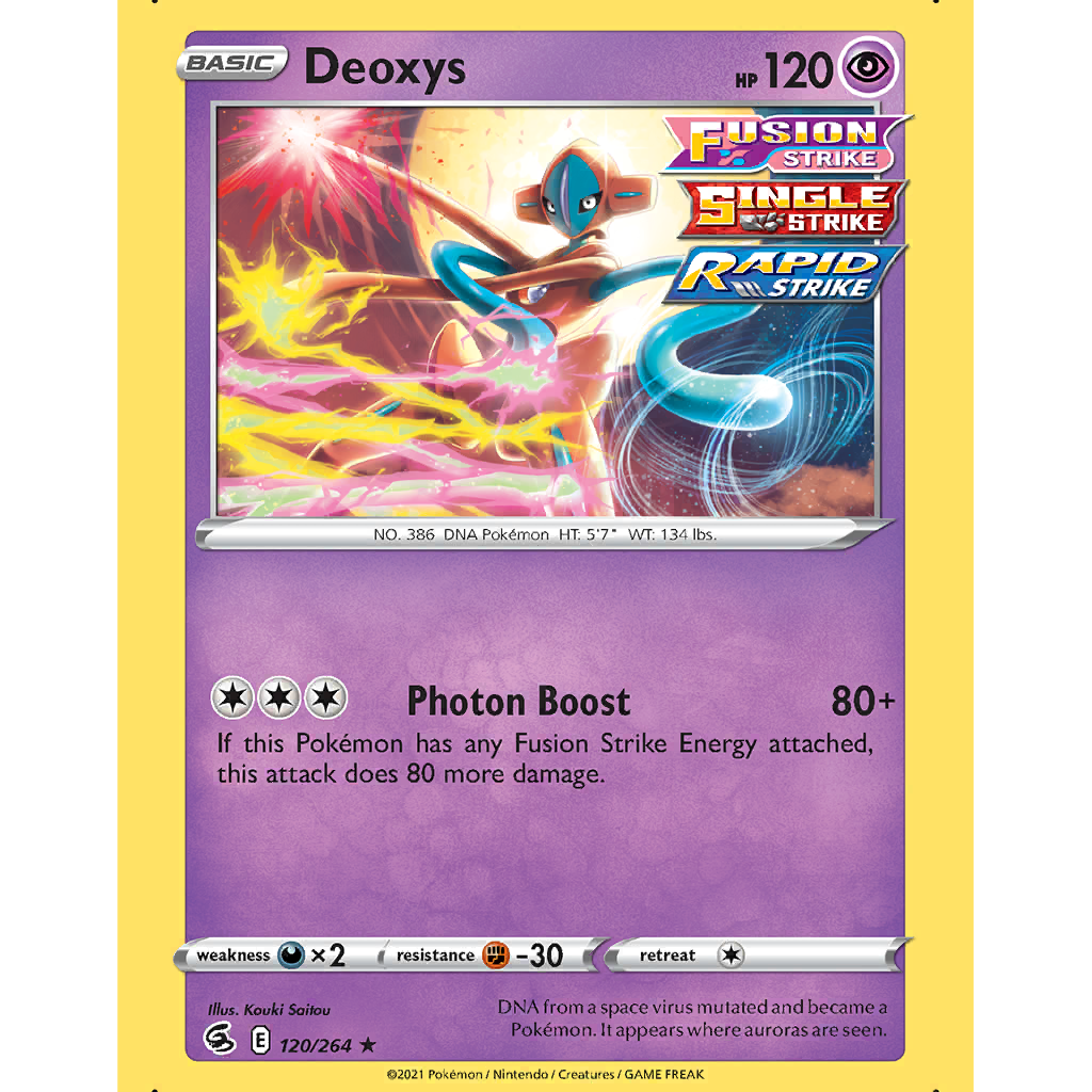 Deoxys (Normal Forme) (FST 120/264) - Sword & Shield - Fusion