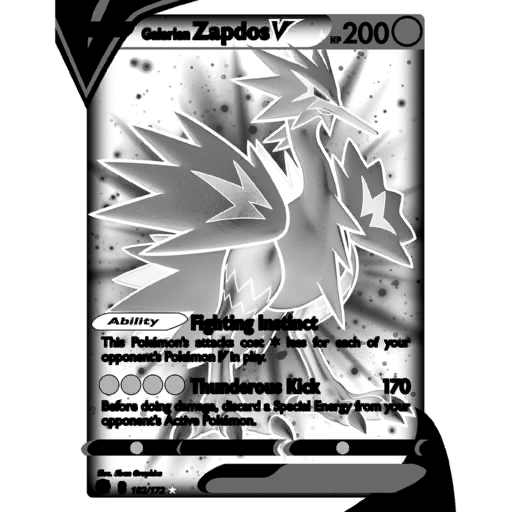 Galarian Zapdos V (BRS 182/172) - Sword & Shield - Brilliant Stars