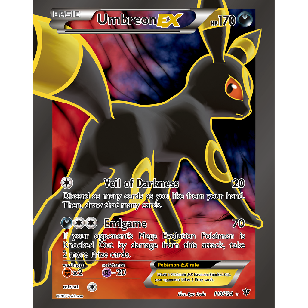 ポケモンカード ブラッキーEX SR 119/124 2016 英語版 海外 ポケモンカード ブラッキーEX SR 119/124 2016 英語版 海外