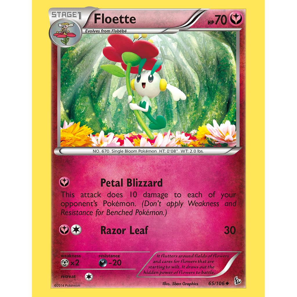 Floette (FLF 65/106) - XY - Flashfire | International Cardex | Card  Database + Card Tracker + Pack Opening Sim + Deck Builder | Pokéos, image size:1024x1024