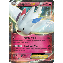 Pokemon Togekiss-EX Holo Card - 83/122 From XY Breakpoint Trading Card Game