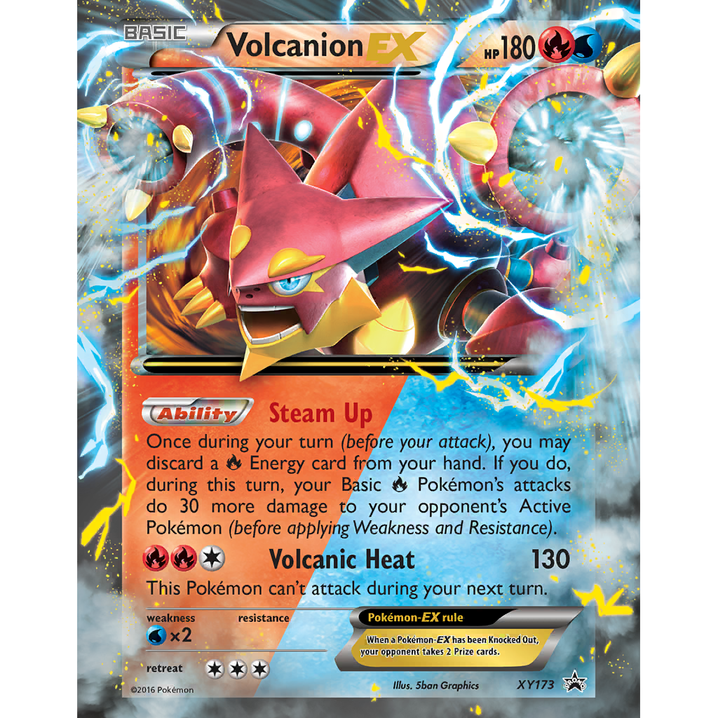 ポケモンカードゲーム Kaion Volcanion ex (XYP 173/211) - XY Black Star Promos