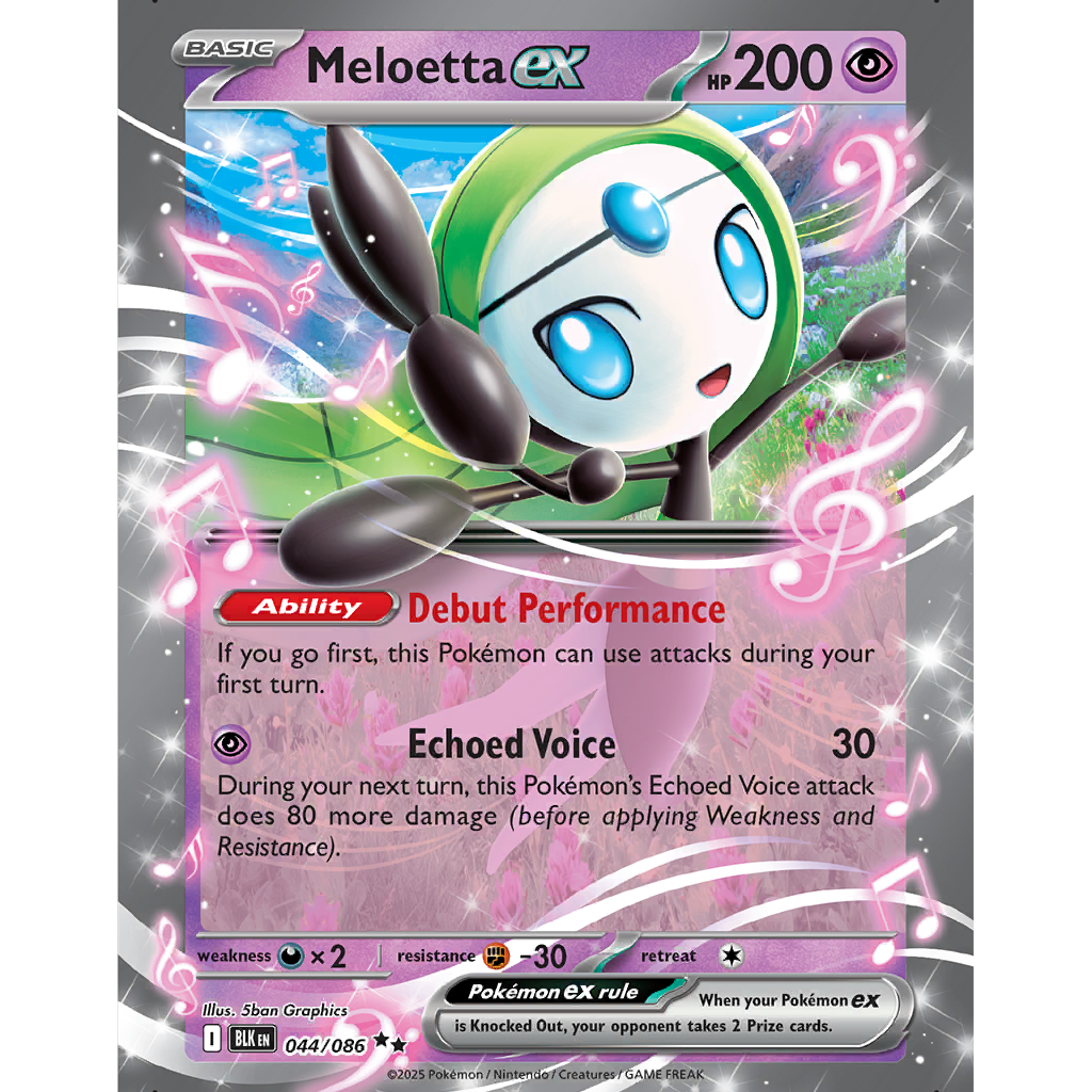 Meloetta (Aria Forme) ex (BLK 44/86) - Black Bolt | International