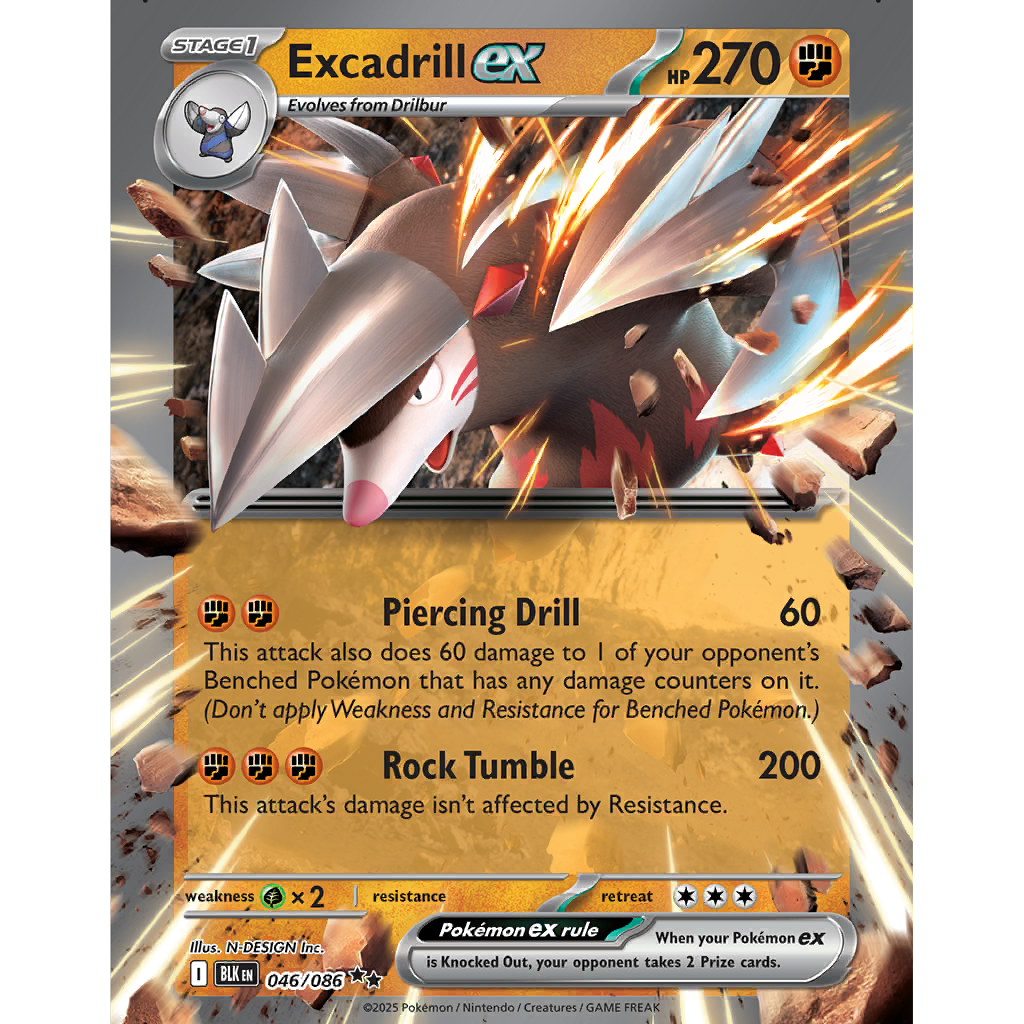 Excadrill ex (BLK 46/86) - Black Bolt | International Cardex