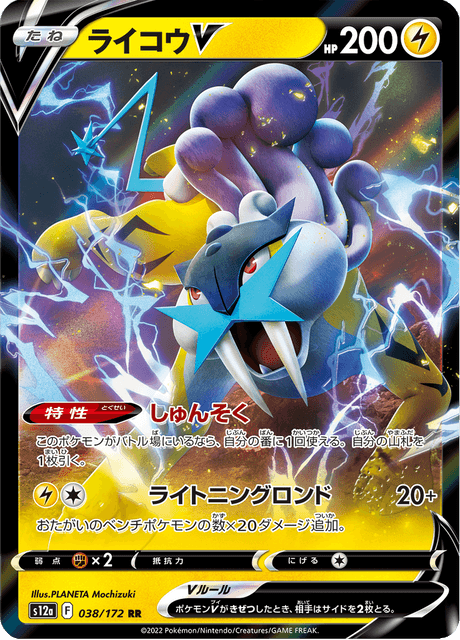 ポケモンカードゲーム　ライコウV SAR PSA10 Vスターユニバース ライコウV SAR 218/172 vstarユニバースの通販 さ(購入の際は