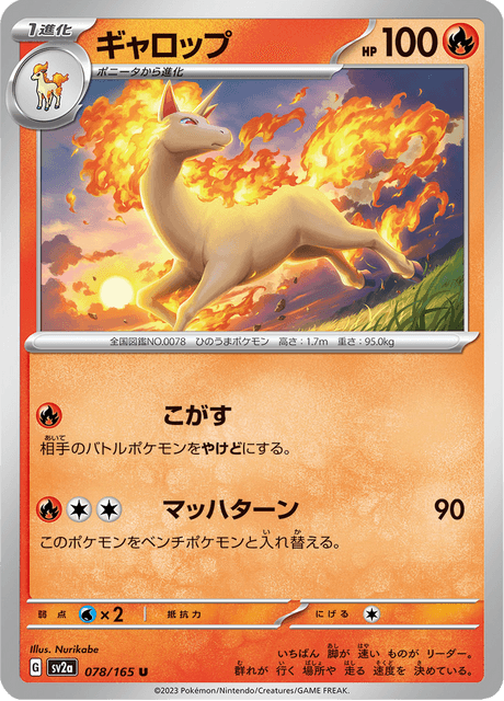 ポケモンカードダス　PSA10　ギャロップ PSA10鑑定済〕ギャロップ【AR】{069/063}