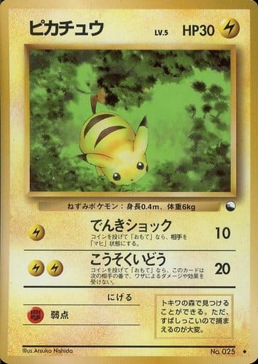 ポケモンカード　旧裏　拡張シート　ピカチュウ ポケモンカード 旧裏 ピカチュウ No 25 拡張シート第1弾(青版