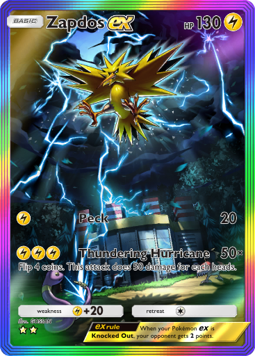 Zapdos ex (A1 276/226) - Genetic Apex | TCG Pocket | Card Database