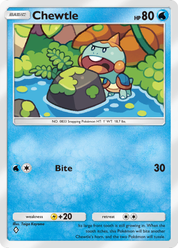 Chewtle (A1a 22/68) - Mythical Island | TCG Pocket | Card Database