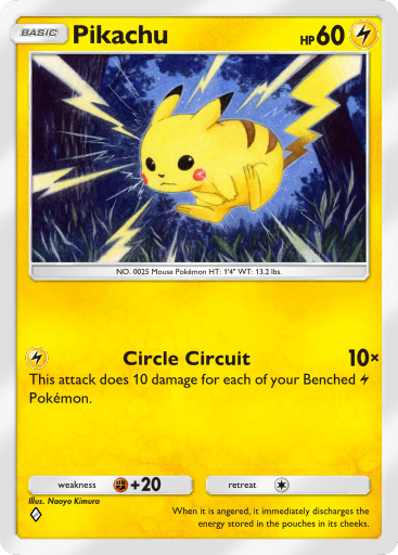 Pikachu (A1a 25/68) - Mythical Island | TCG Pocket | Card Database