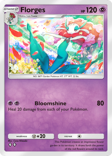 Florges (Red Flower) (A1a 38/68) - Mythical Island | TCG Pocket