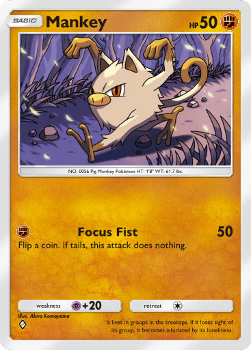 まきぉ✩ Mankey (sv2P 38/71) - Snow Hazard | Japanese Cardex | Card