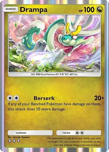 drampa pokemon card 14 15 - SM - Ultra Prism Match Battle Type Drampa 015/015 Holo Mcdonald's 2025