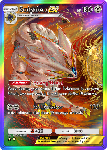 Solgaleo ex (A3 207/155) - Celestial Guardians | TCG Pocket | Card Database  + Card Tracker + Pack Opening Sim + Deck Builder | Pokos