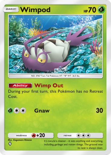 Pokemon Mint Carta Pokémon Wimpod Full Art 069/066 - Serie Ancient - Foto 10