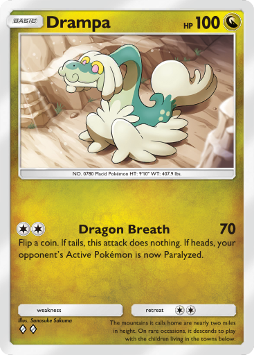 holographic charizard 1st edition shadowless custom made pokemon card proxy Drampa (015/015) [McDonald's Promos 2024 Collection]