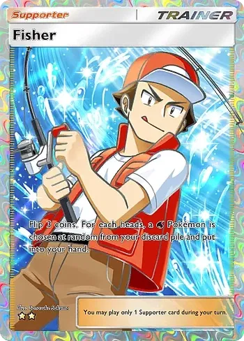 Fisher (A4 199/161) - Wisdom of Sea and Sky | TCG Pocket | Card Database +  Card Tracker + Pack Opening Sim + Deck Builder | Pokos