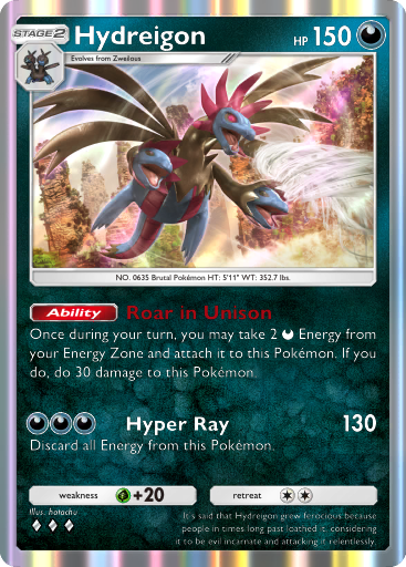 Hydreigon (sm8b 73/150) - GX Ultra Shiny | Japanese Cardex | Card