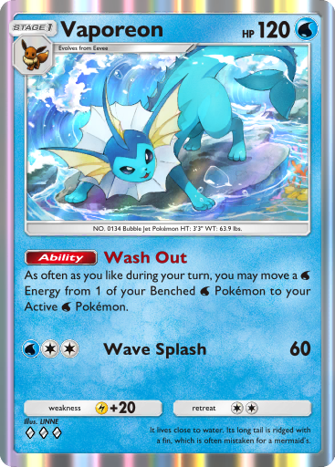 Vaporeon (A1a 19/68) - Mythical Island | TCG Pocket | Card