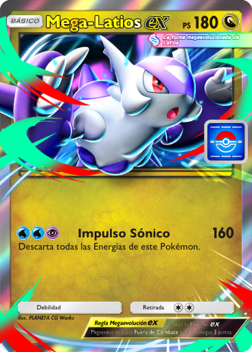 Mega Latios ex (XY6 49/78) - Emerald Break | Cardex japonés | Base