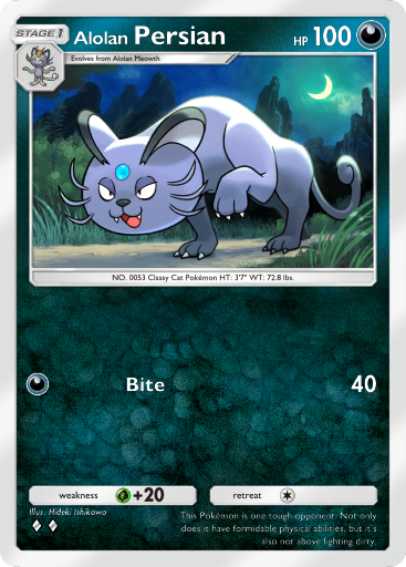 Alolan Persian (A3a 38/69) - Extradimensional Crisis | TCG Pocket