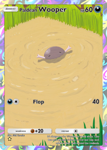 Wooper ( 15/56) - Crossing the Ruins | Japanese Cardex | Card